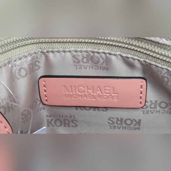 Michael Kors Emmy Peach Patent Leather Crossbody Bag NWT - Picture 15 of 16